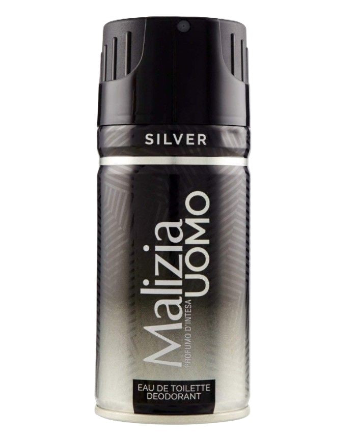 malizia uomo deodorante silver 150ml