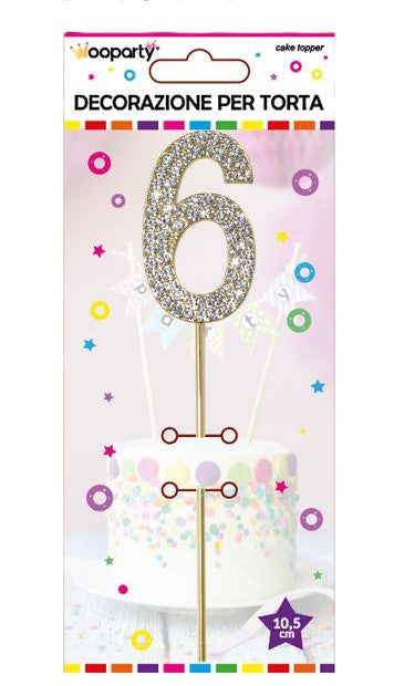 candeline oro con brillantine 6
