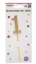 candeline oro con brillantine 1