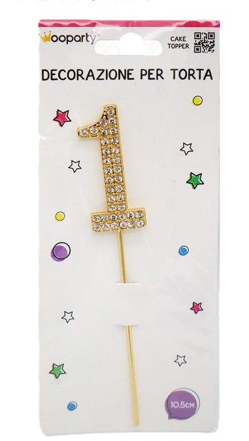 candeline oro con brillantine 1