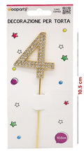 candeline oro con brillantine 4