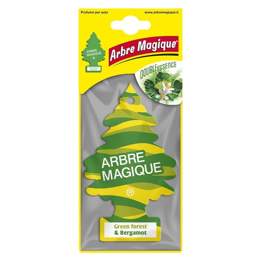 profumo per auto arbre magique green forest e bergamot