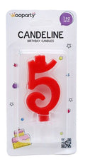candeline rosso 5