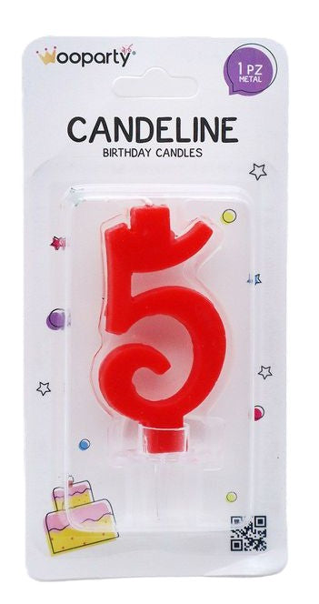 candeline rosso 5