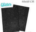 gomma eva glitter nero 40x60