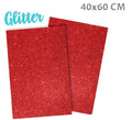gomma eva glitter rosso 40x60