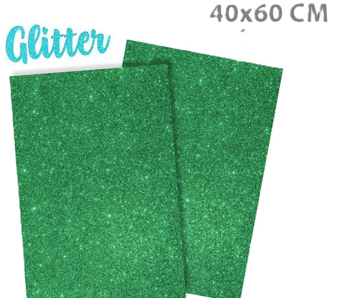 gomma eva glitter verde 40x60