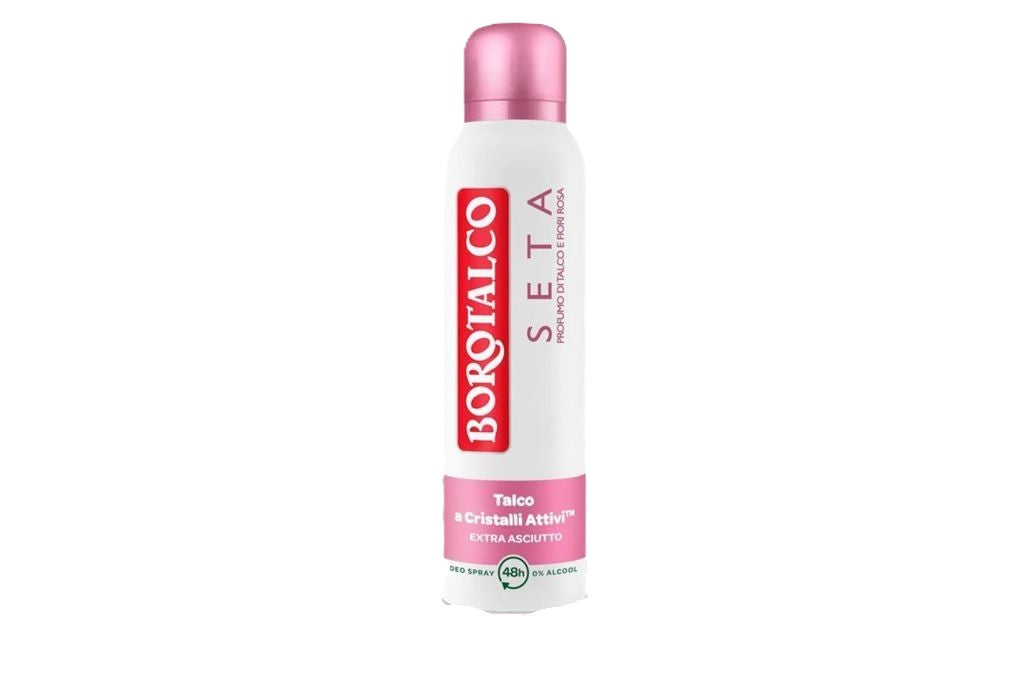 borotalco deodorante seta profumo di cipriato di fiori rosa 150ml