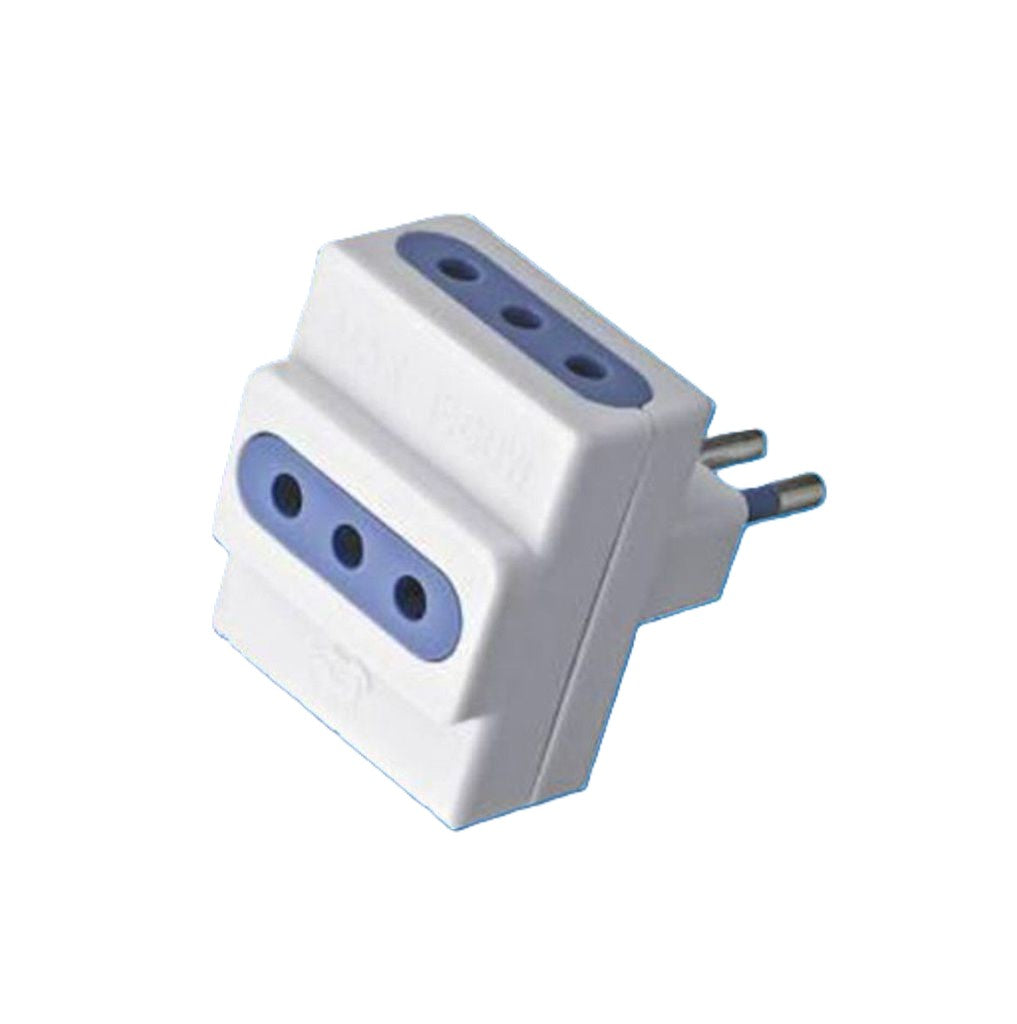 adattatore spina 10A 3 prese 10A