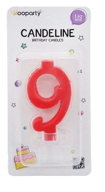 candeline rosso 9