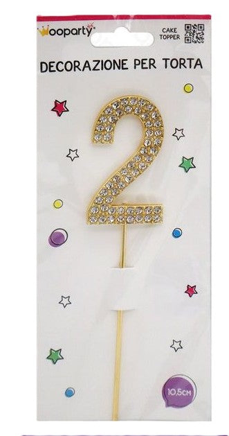 candeline oro con brillantine 2