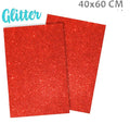 gomma eva glitter rosso 40x60