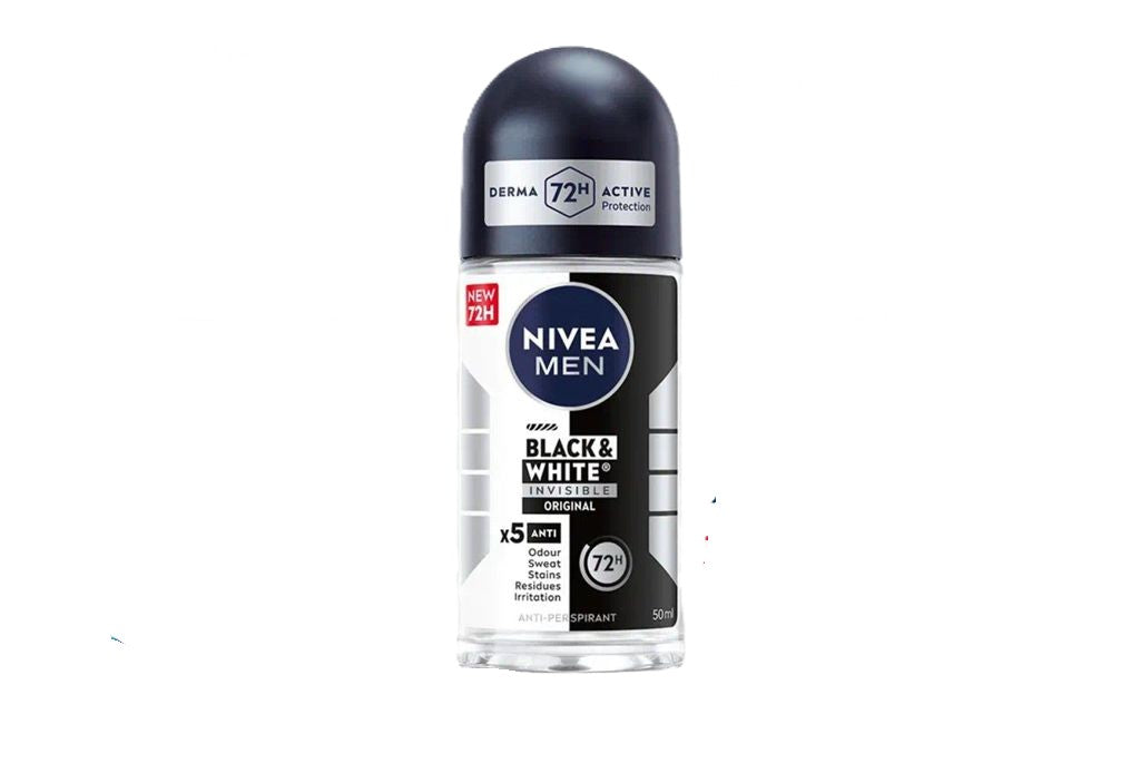 nivea men deodorante white e black invisible 50ml