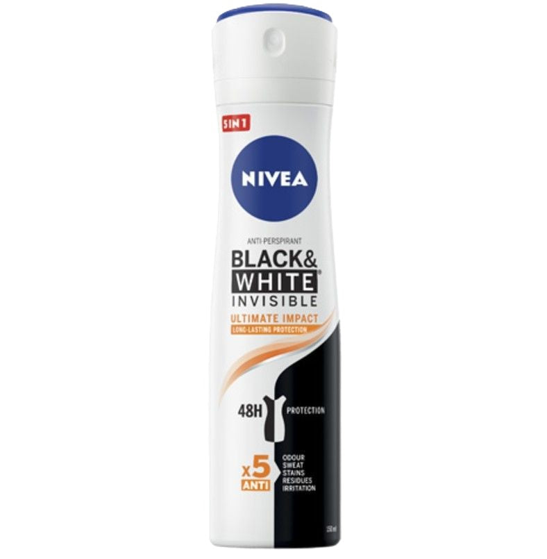 nivea deodorante black e white invisible 150ml