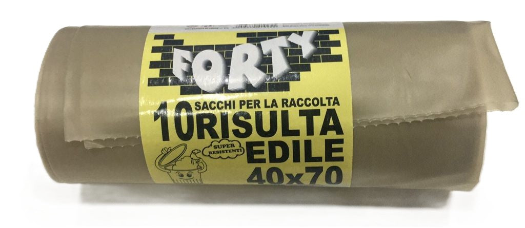 sacchi immondizia edile 40x70