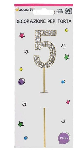 candeline oro con brillantine 5