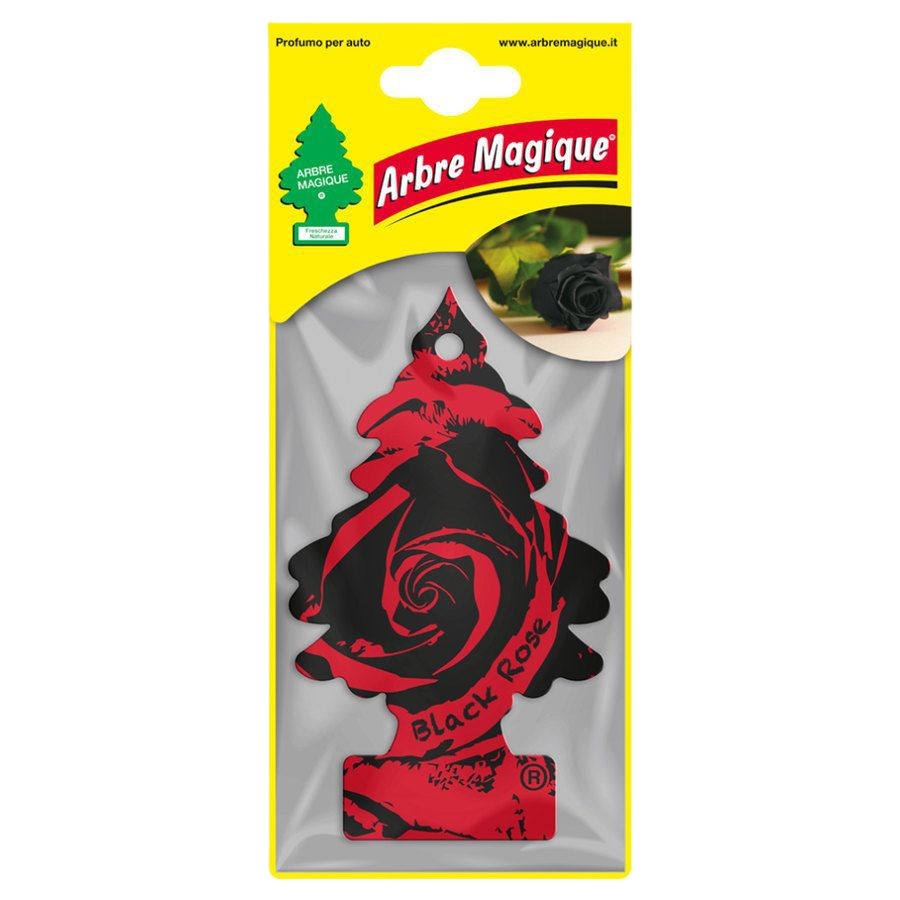 profumo per auto arbre magique black rose