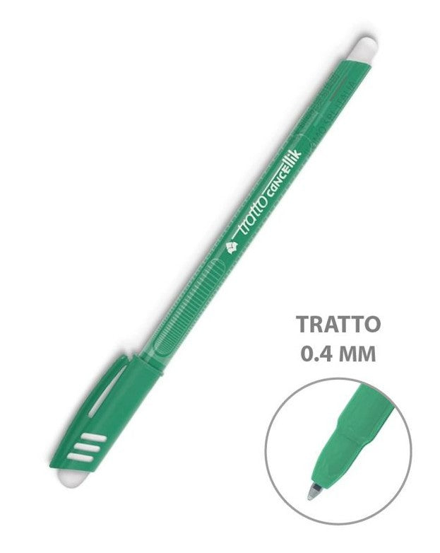 penna cancellabile trattocancellik verde