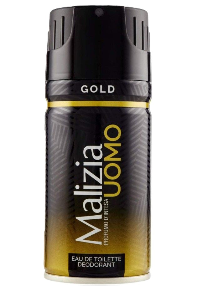 malizia uomo deodorante gold 150ml