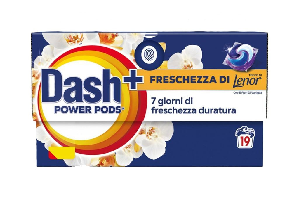 dash power freschezza di lenor 19 lavaggi